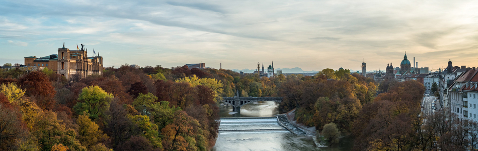 River Isar with Maximilianeum